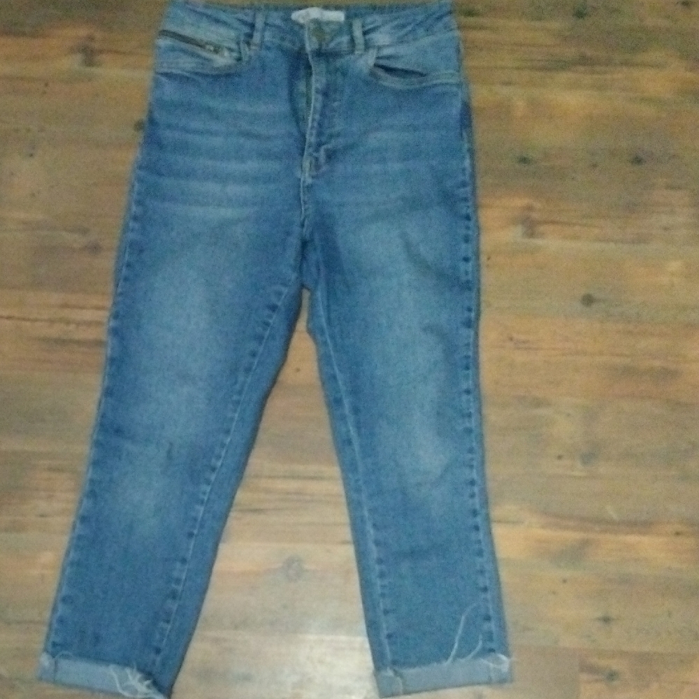 Zara Women's Blue Boyfriend Jeans